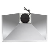 Cosmo 36''  Ductless Wall Mount Range Hood in Stainless Steel with LED Lighting and Carbon Filter Kit for Recirculating COS-63190-DL