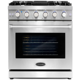 Cosmo 4-Piece, 30 Gas Range, Range Hood, Dishwasher and 48 Bottle Wine Cooler COS-4PKG-127