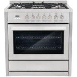 Cosmo 4-Piece, 36 Dual Fuel Range, 36 Range Hood, Dishwasher and Refrigerator COS-4PKG-073