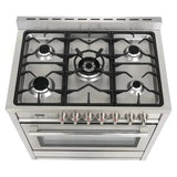 Cosmo 4 Piece, 36 Gas Range 36 Range Hood 24 Dishwasher & Refrigerator COS-4PKG-171