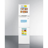 Summit 19 in. Wide Allergy-Free Refrigerator/General Purpose Refrigerator-Freezer Combination - AZRF7W