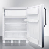 Summit 24 in. Wide Built-In Refrigerator-Freezer - CT66LWBISSTB